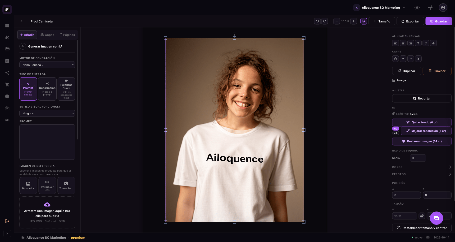 Editor de imagen Ailoquence