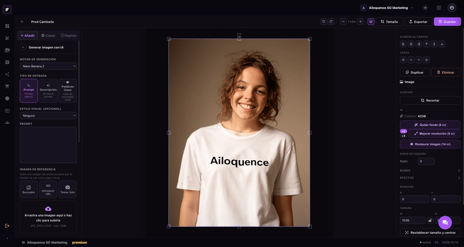 Editor de imagen Ailoquence